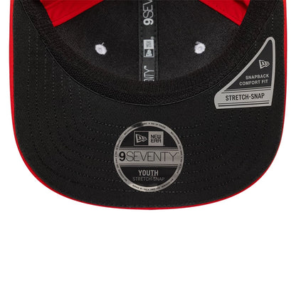 This is a MoneyGram Haas F1 Youth Replica Esteban Ocon Black 9SEVENTY Stretch Snap Adjustable Cap 5