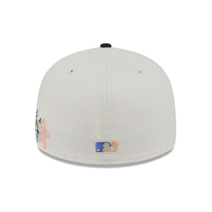 This is a New York Yankees Tonal Florals White 59FIFTY Fitted Cap 7