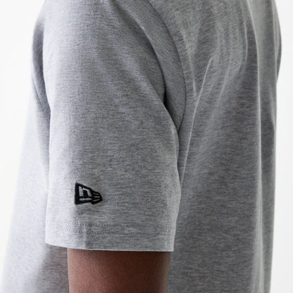 The Male model is wearing LA Lakers NBA Logo Grey T-Shirt 5