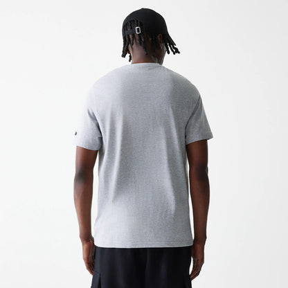 The Male model is wearing LA Lakers NBA Logo Grey T-Shirt 2