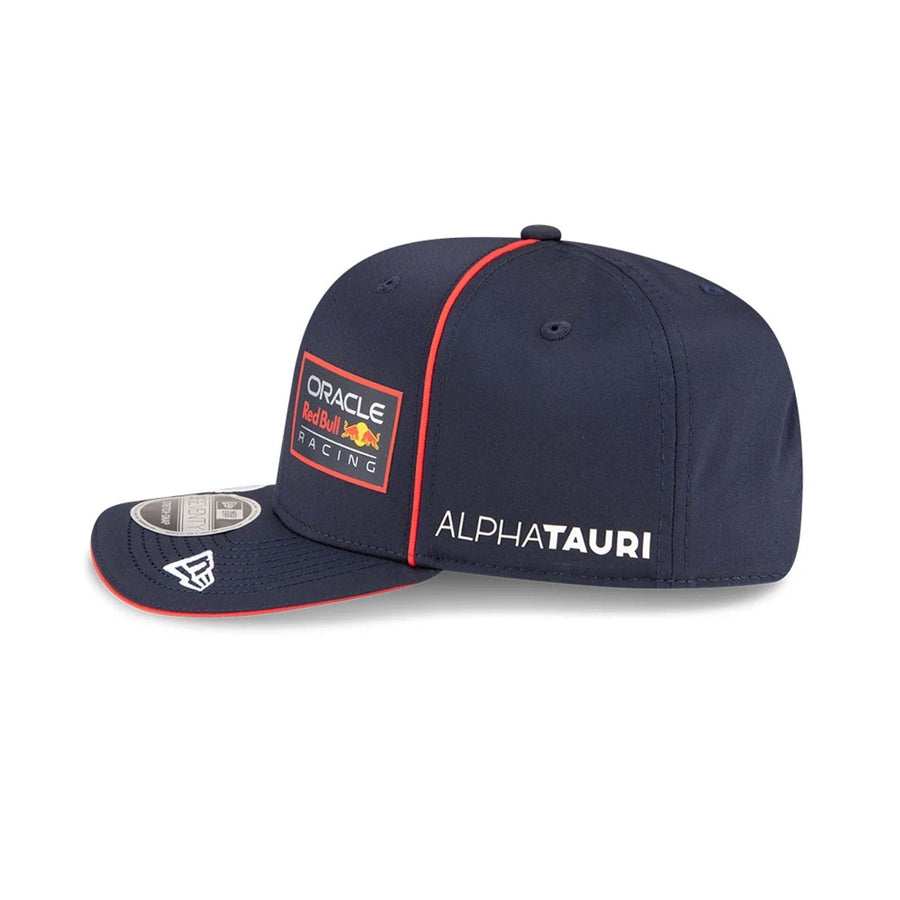 This is a Red Bull Racing Replica Max Verstappen Dark Blue 9SEVENTY Stretch Snap Adjustable Cap 6