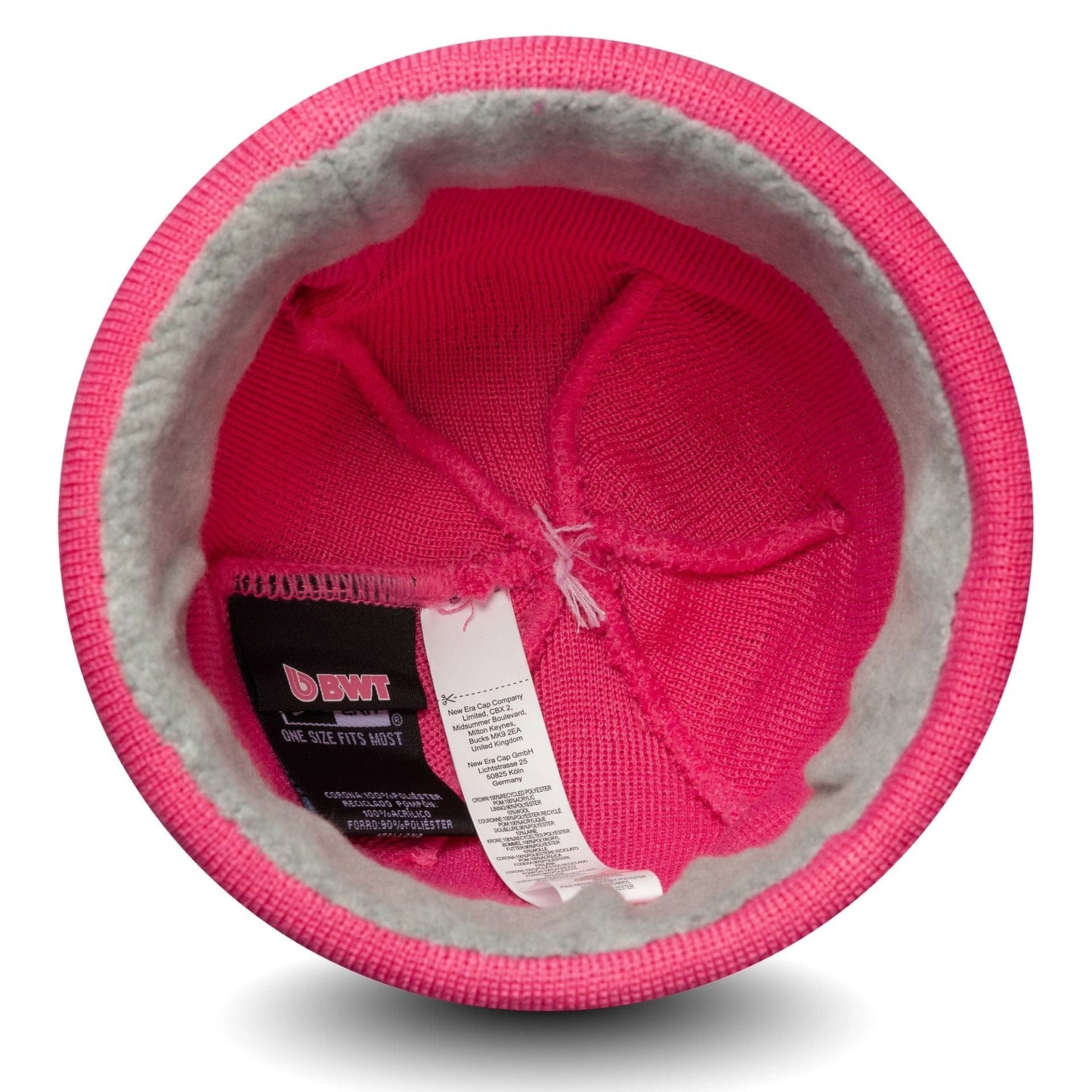 This is a Alpine Racing Replica Driver Jack Doohan Pink Cuff Knit Beanie Hat 3