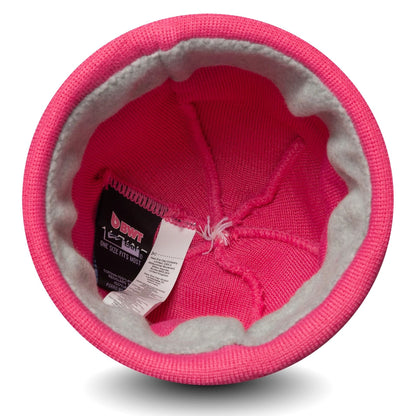 This is a Alpine Racing Replica Team Pink Cuff Knit Beanie Hat 3
