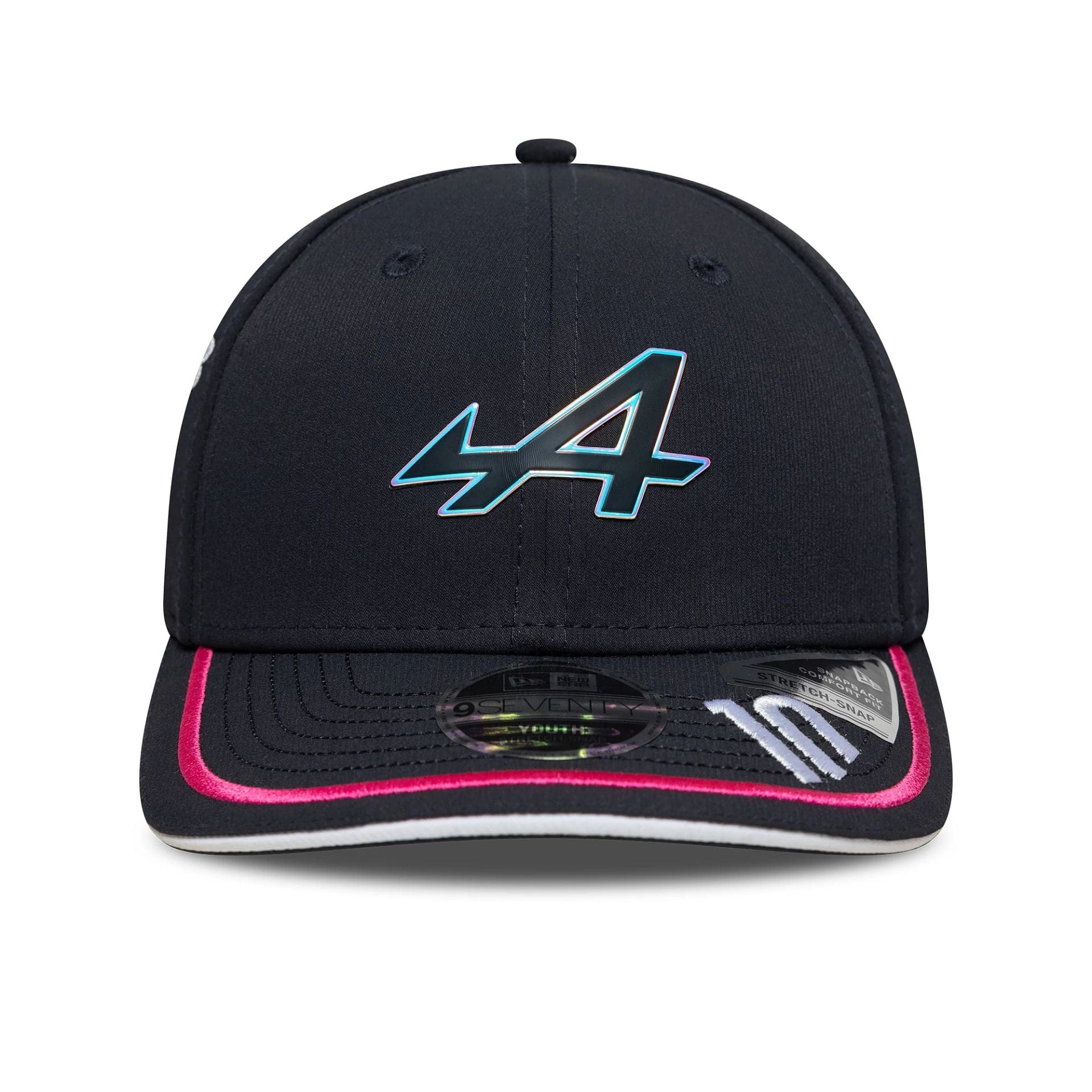 This is a Alpine Racing Youth Replica Pierre Gasly Navy 9SEVENTY Stretch Snap Adjustable Cap 2