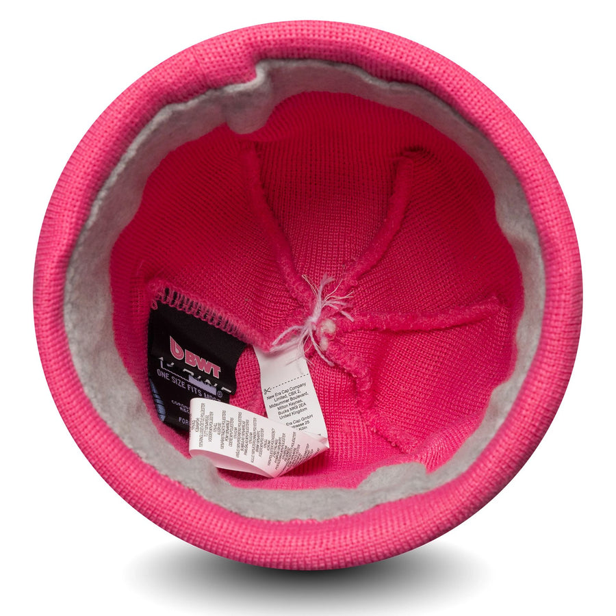 This is a Alpine Racing Replica Driver Pierre Gasly Pink Cuff Knit Beanie Hat 3