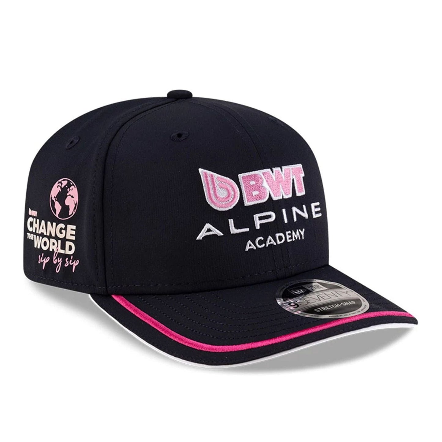 This is a Alpine Racing Academy Navy 9SEVENTY Stretch Snap Adjustable Cap 1