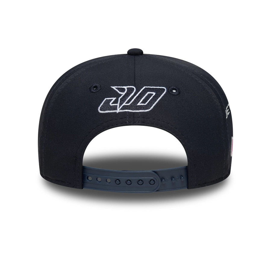 This is a Alpine Racing Youth Replica Jack Doohan Navy 9SEVENTY Stretch Snap Adjustable Cap 5