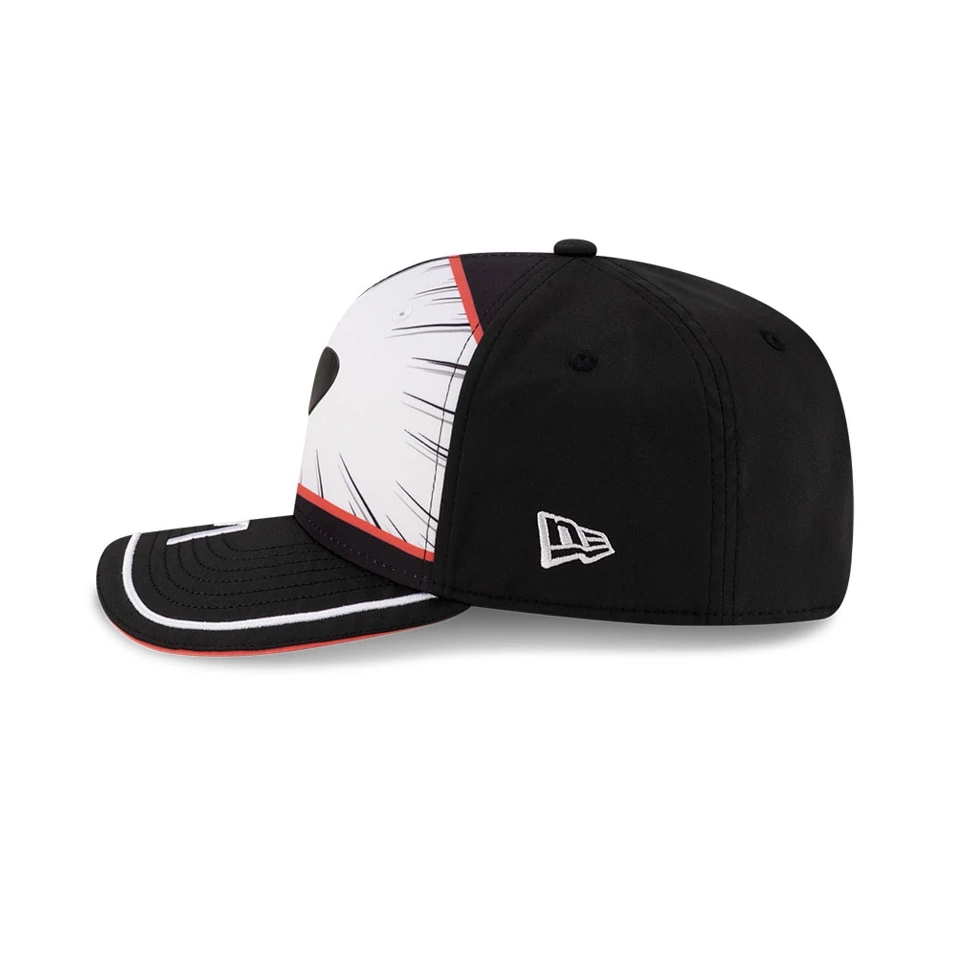 This is a McLaren Racing Oscar Piastri Japan Race Special Black 9SEVENTY Stretch Snap Adjustable Cap 5