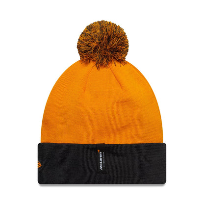 This is a McLaren Racing Orange Cuff Knit Beanie Hat 2