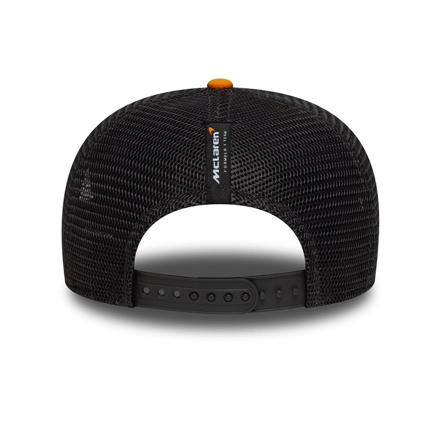 This is a McLaren Racing Replica Oscar Piastri Orange 9SEVENTY Stretch Snap Adjustable Cap 8