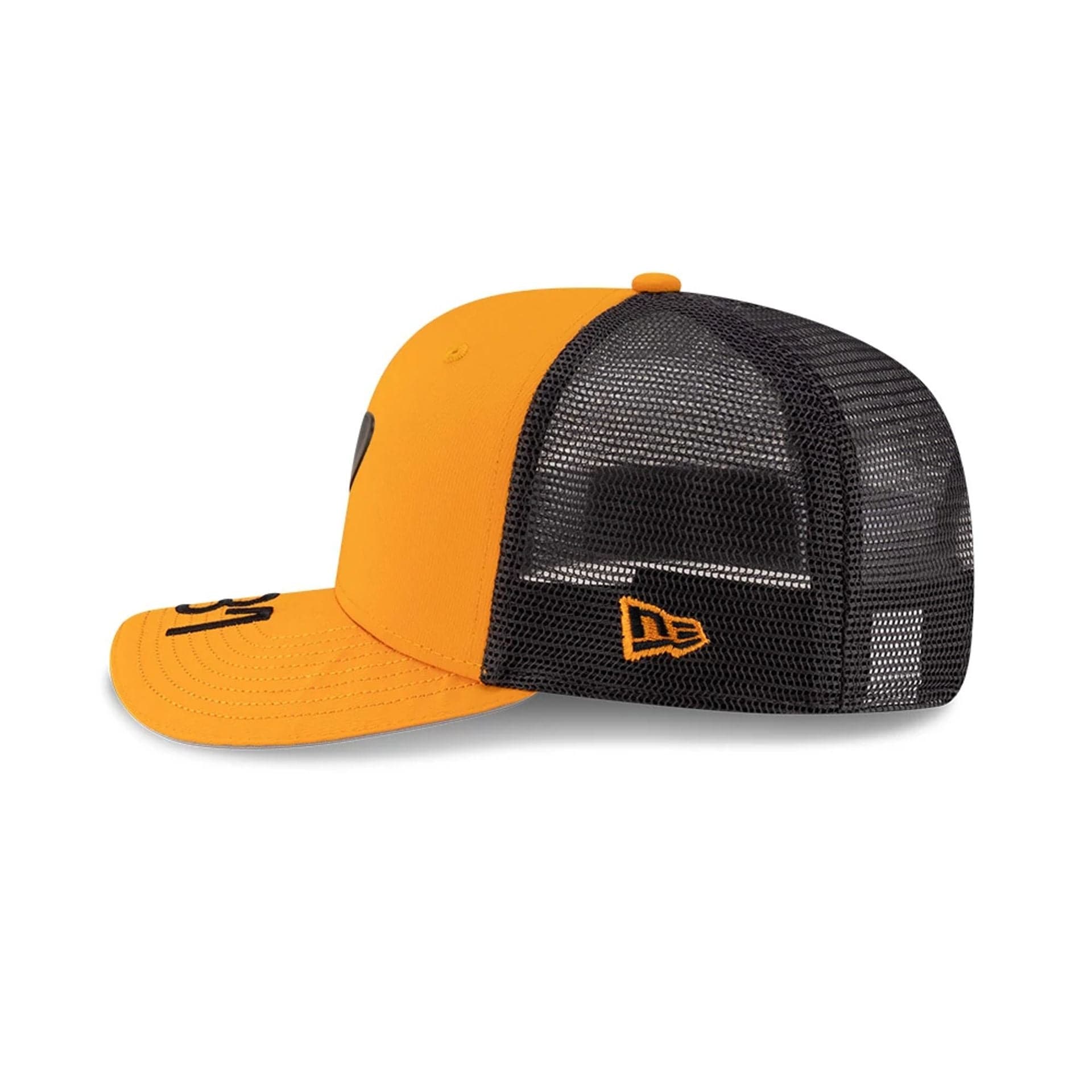 This is a McLaren Racing Replica Oscar Piastri Orange 9SEVENTY Stretch Snap Adjustable Cap 5