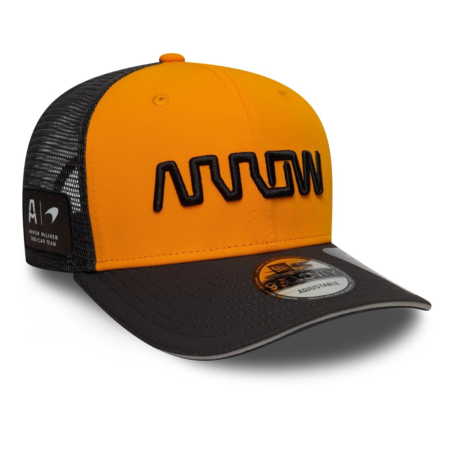 This is a Arrow McLaren Racing Team Orange 9SEVENTY Stretch Snap Adjustable Cap 3