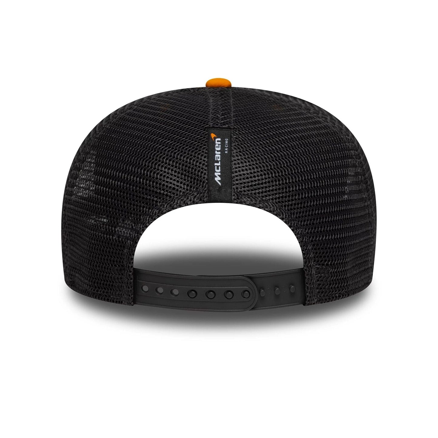 This is a Arrow McLaren Racing Replica David Malukas Orange 9SEVENTY Stretch Snap Adjustable Cap 5