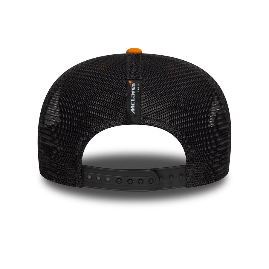 This is a Arrow McLaren Indycar Replica Team Patricio O'Ward Orange 9SEVENTY Stretch Snap Adjustable Cap 6