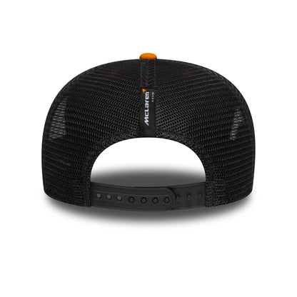 This is a Arrow McLaren Indycar Replica Team Patricio O'Ward Orange 9SEVENTY Stretch Snap Adjustable Cap 6