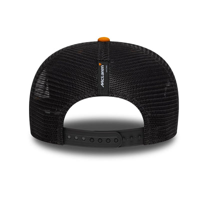 This is a Arrow McLaren Indycar Replica Team Alexander Rossi Orange 9SEVENTY Stretch Snap Adjustable Cap 5