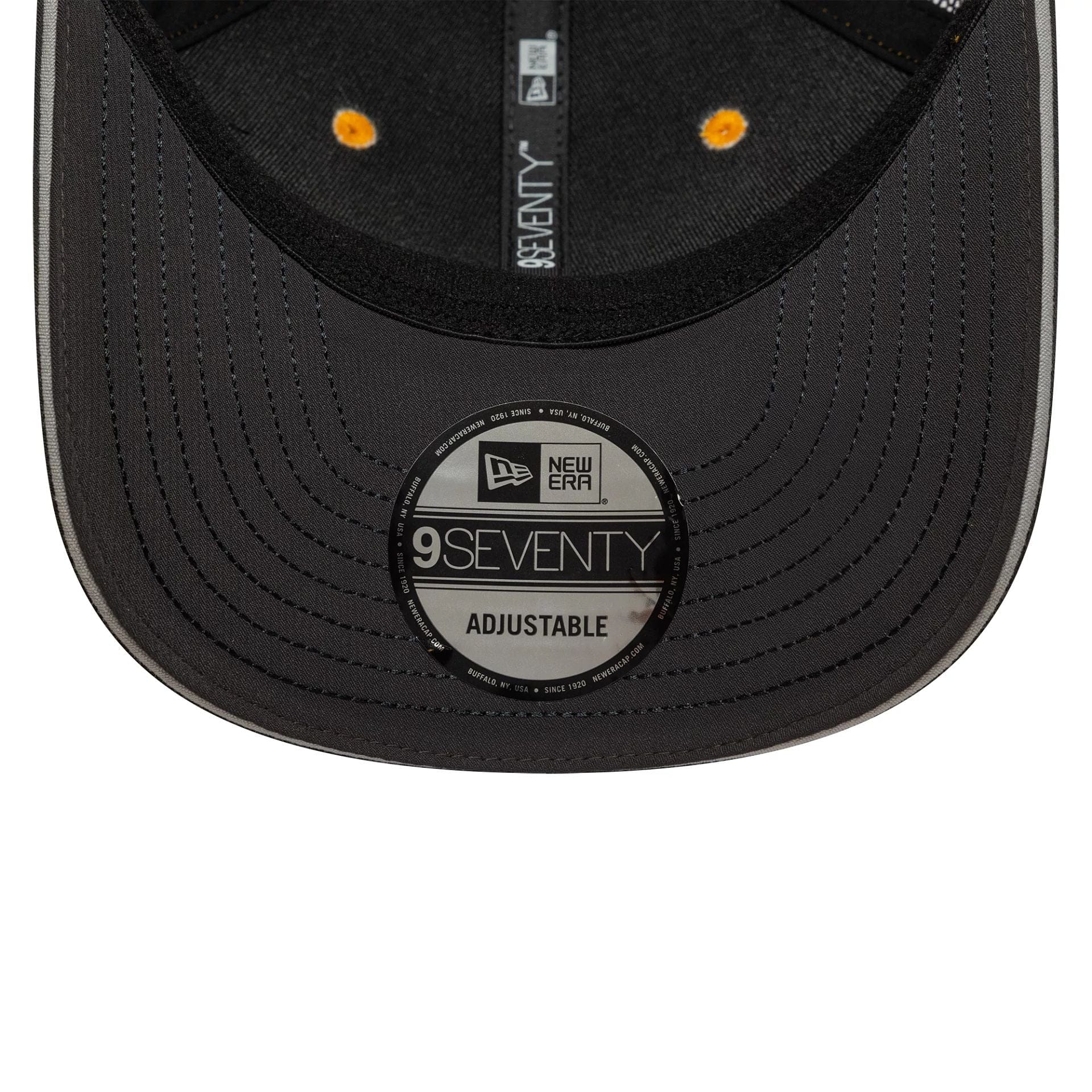 This is a Arrow McLaren Indycar Replica Team Alexander Rossi Orange 9SEVENTY Stretch Snap Adjustable Cap 6