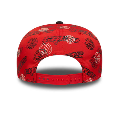 This is a MoneyGram Haas F1 Japan Race Special Black 9SEVENTY Stretch Snap Adjustable Cap 8