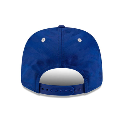 This is a MoneyGram Haas F1 Oliver Bearman Silverstone Race Special Blue 9SEVENTY Stretch Snap Adjustable Cap 6