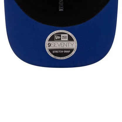 This is a MoneyGram Haas F1 Silverstone Race Special Blue 9SEVENTY Stretch Snap Adjustable Cap 7