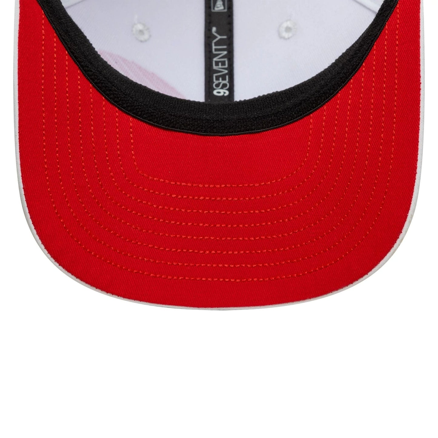 This is a Alpine Racing Pierre Gasly Japan Race Special White 9SEVENTY Stretch Snap Adjustable Cap 5