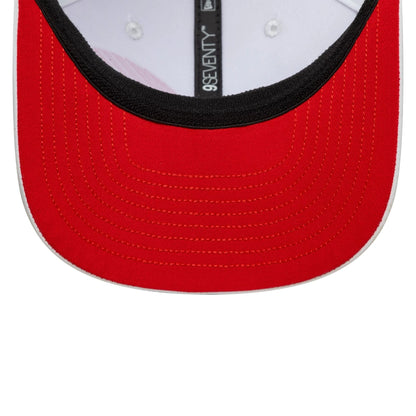 This is a Alpine Racing Pierre Gasly Japan Race Special White 9SEVENTY Stretch Snap Adjustable Cap 5