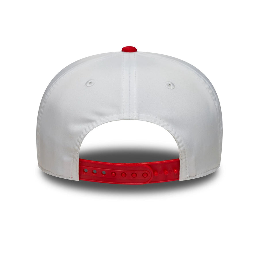This is a Alpine Racing Japan Race Special White 9SEVENTY Stretch Snap Adjustable Cap 6