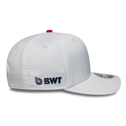 This is a Alpine Racing Japan Race Special White 9SEVENTY Stretch Snap Adjustable Cap 5