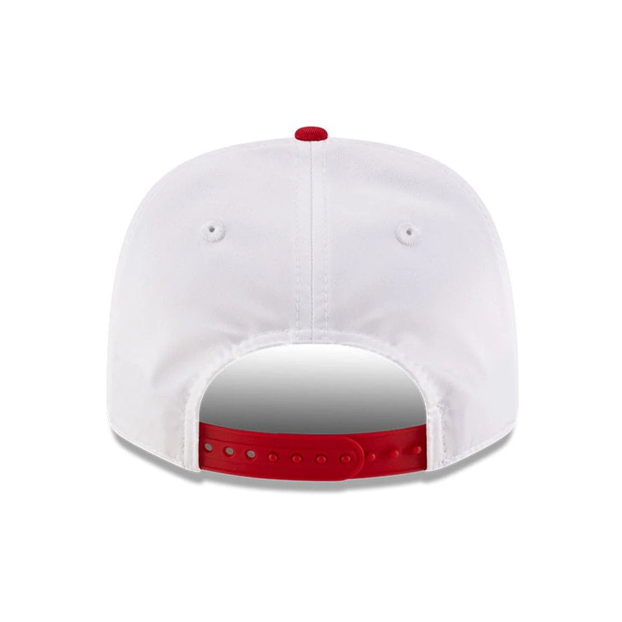This is a Alpine Racing Japan Race Special White 9SEVENTY Stretch Snap Adjustable Cap 8