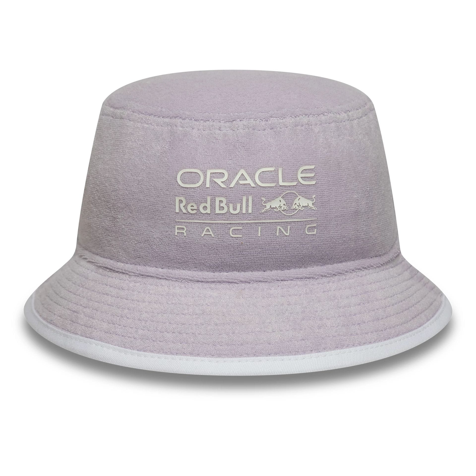This is a Red Bull Racing Miami Race Special Pastel Purple Bucket Hat 1