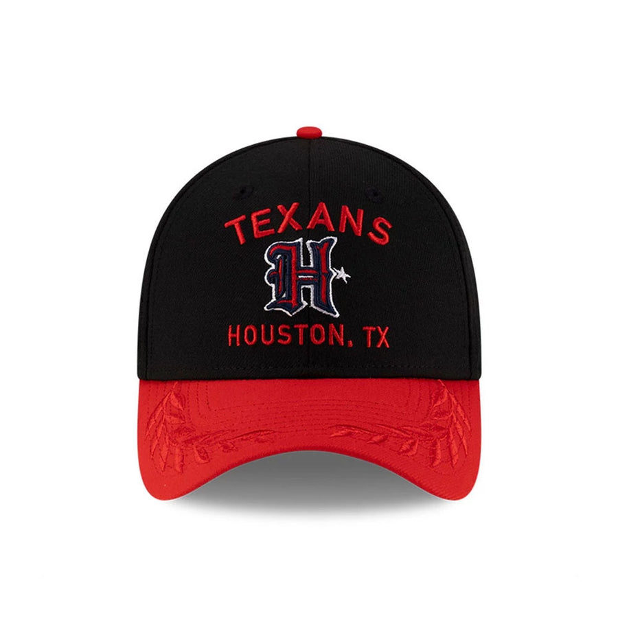 This is a Houston Texans NFL Draft 2025 Black 39THIRTY Stretch Fit Cap 3