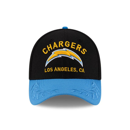 This is a LA Chargers NFL Draft 2025 Black 39THIRTY Stretch Fit Cap 3