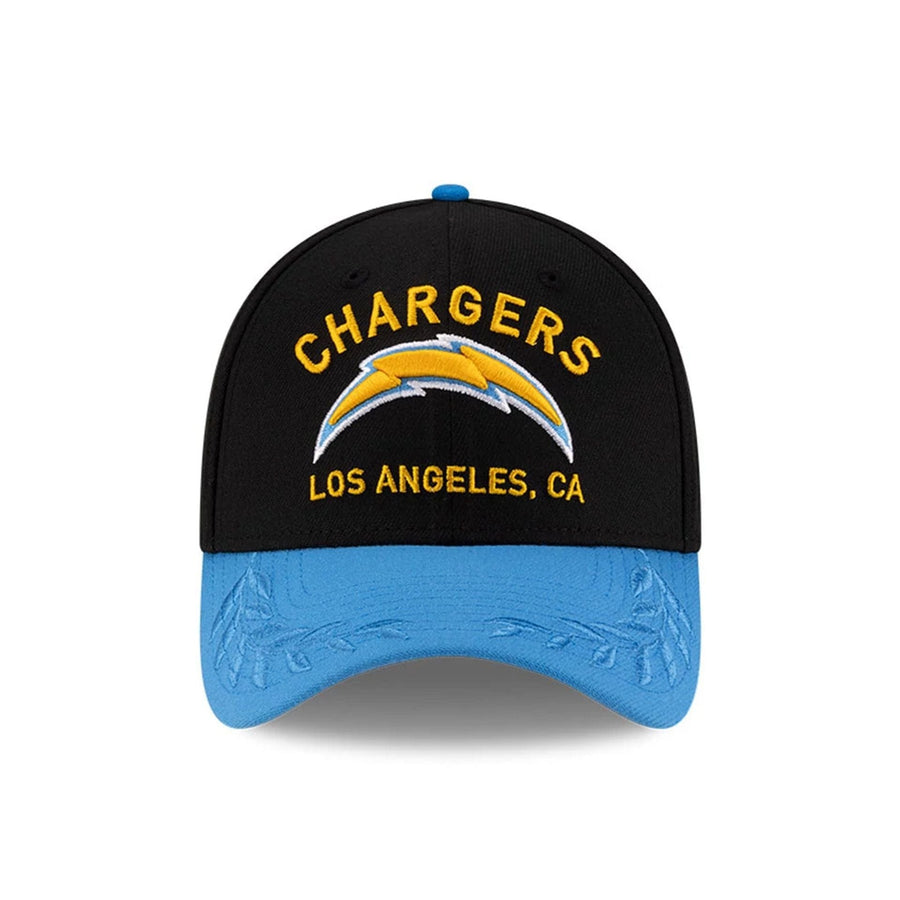 This is a LA Chargers NFL Draft 2025 Black 39THIRTY Stretch Fit Cap 3