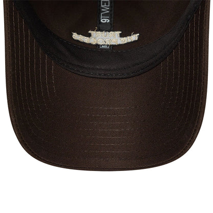 This is a New Era Trust The Process Slogan Dark Brown 9TWENTY Adjustable Cap 5