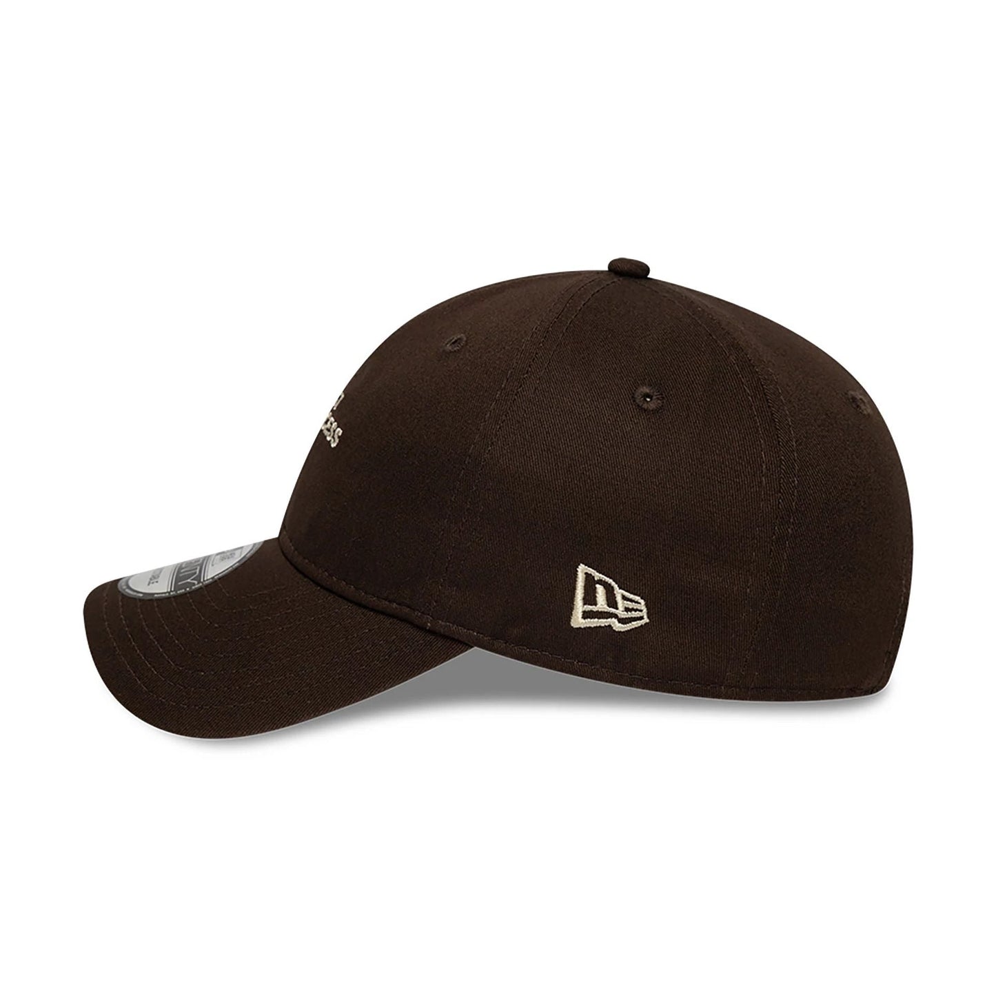 This is a New Era Trust The Process Slogan Dark Brown 9TWENTY Adjustable Cap 7