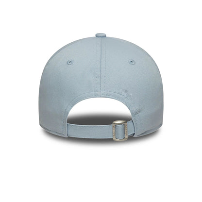 This is a New Era Slow Down Slogan Pastel Blue 9TWENTY Adjustable Cap 4