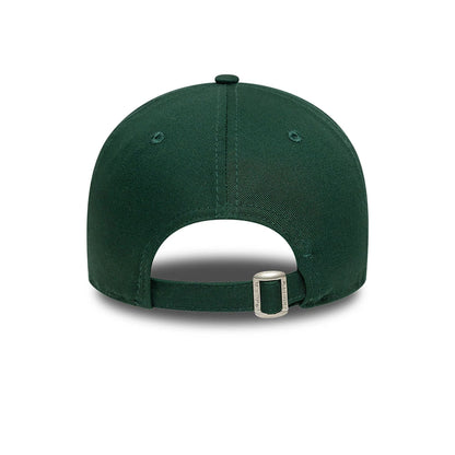 This is a New Era Overthinking Slogan Dark Green 9TWENTY Adjustable Cap 4