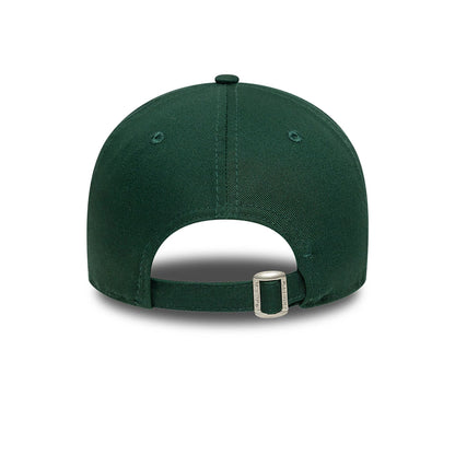 This is a New Era Overthinking Slogan Dark Green 9TWENTY Adjustable Cap 4