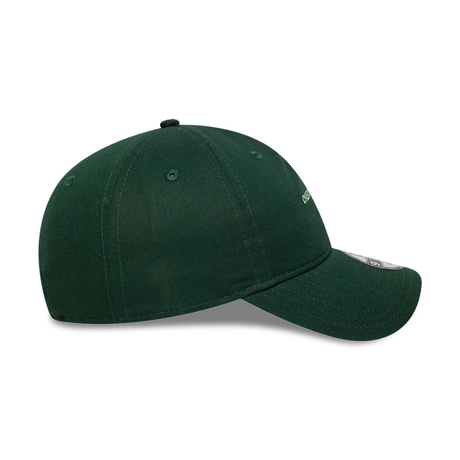This is a New Era Overthinking Slogan Dark Green 9TWENTY Adjustable Cap 6