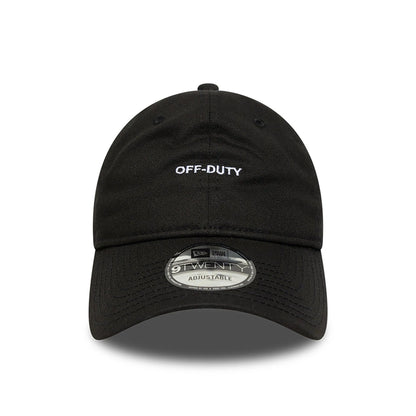 This is a New Era Off-Duty Slogan Black 9TWENTY Adjustable Cap 2