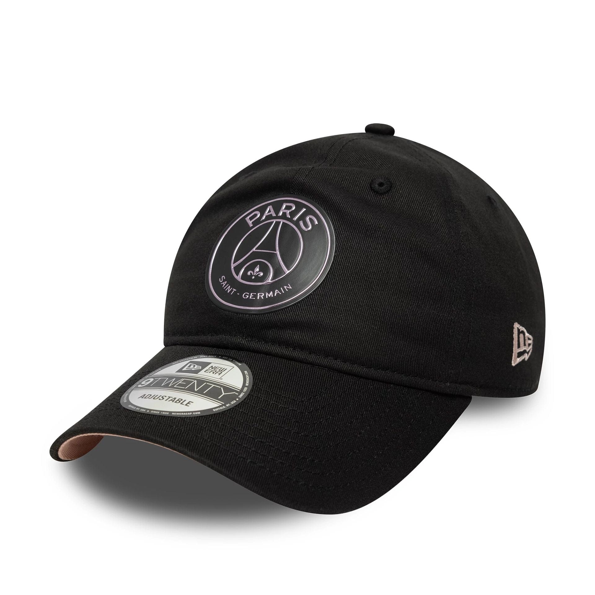 This is a Paris Saint-Germain Contrast Undervisor Black 9TWENTY Adjustable Cap 1