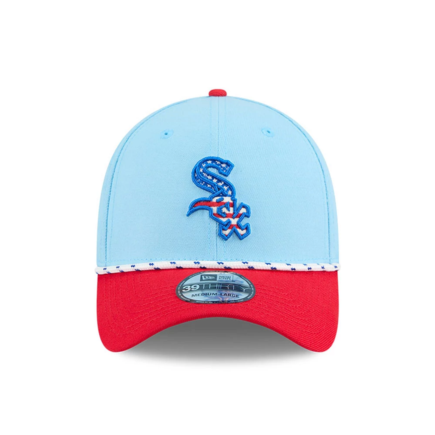 This is a Chicago White Sox MLB 4th Of July Blue 39THIRTY Stretch Fit Cap 3