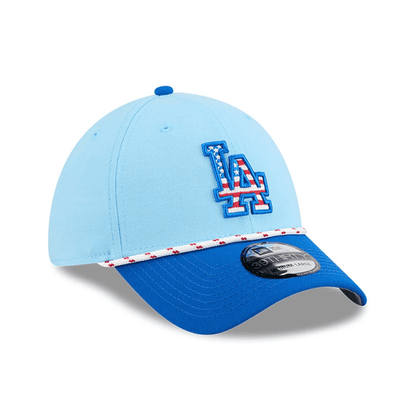 This is a LA Dodgers MLB 4th Of July Blue 39THIRTY Stretch Fit Cap 4