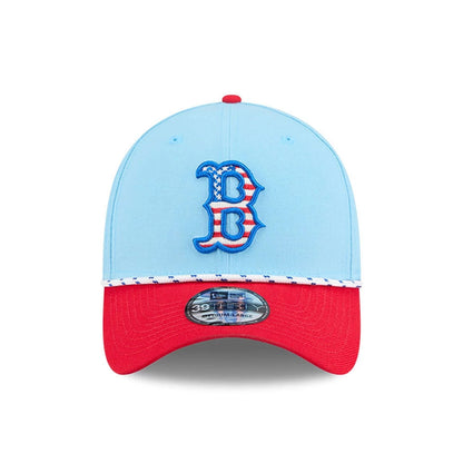 This is a Boston Red Sox MLB 4th Of July Blue 39THIRTY Stretch Fit Cap 3