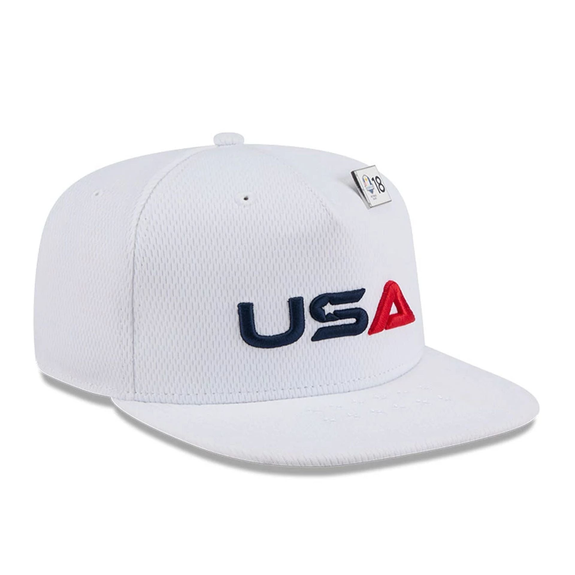 This is a PGA Ryder Cup 2025 Tuesday & Thursday White 59FIFTY A-Frame Fitted Cap 4