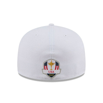 This is a PGA Ryder Cup 2025 Tuesday & Thursday White 59FIFTY A-Frame Fitted Cap 7