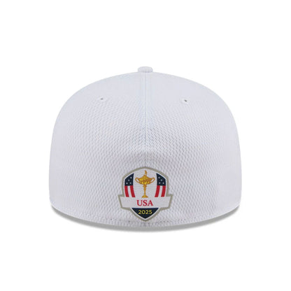 This is a PGA Ryder Cup 2025 Tuesday & Thursday White 59FIFTY A-Frame Fitted Cap 7