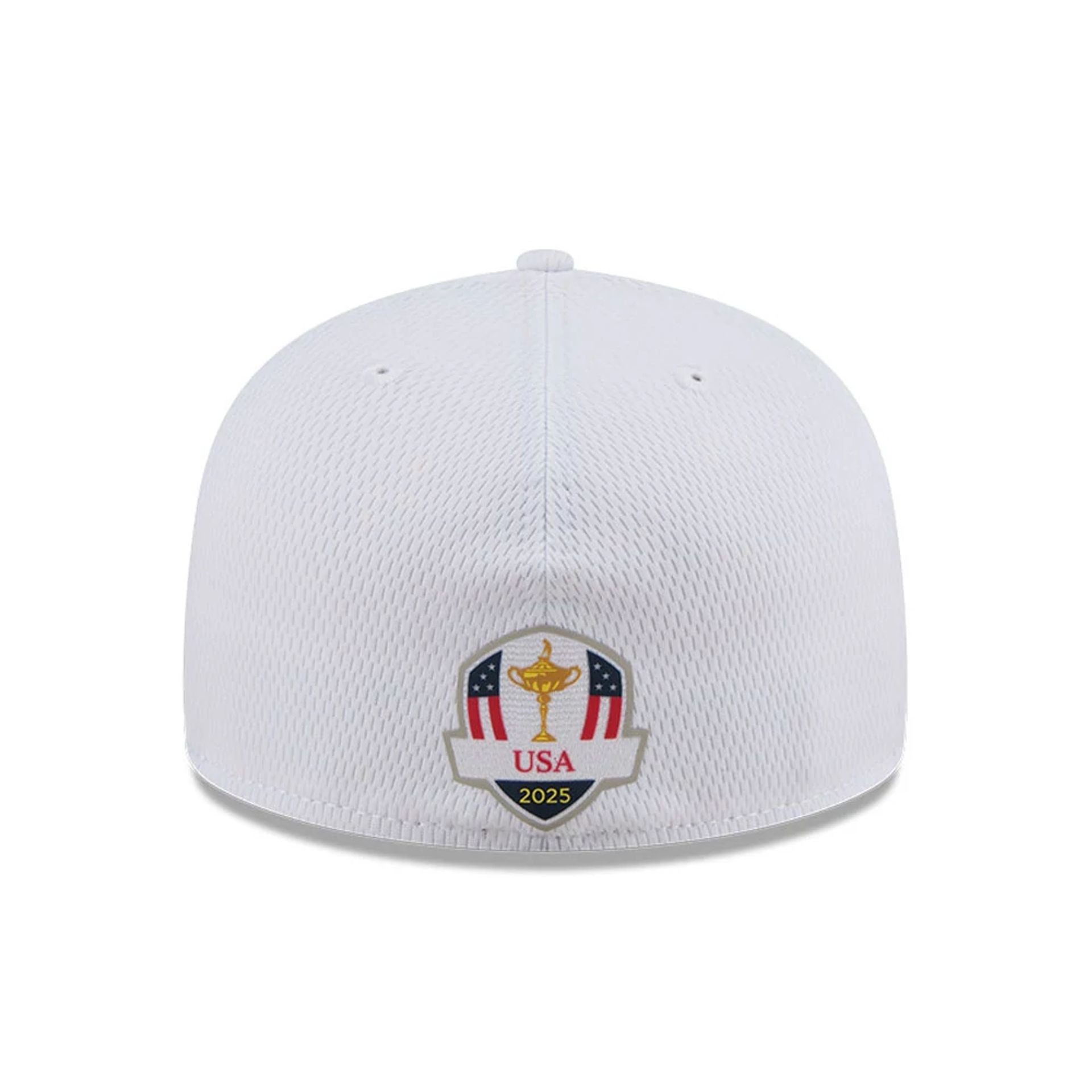 This is a PGA Ryder Cup 2025 Tuesday & Thursday White 59FIFTY A-Frame Fitted Cap 7