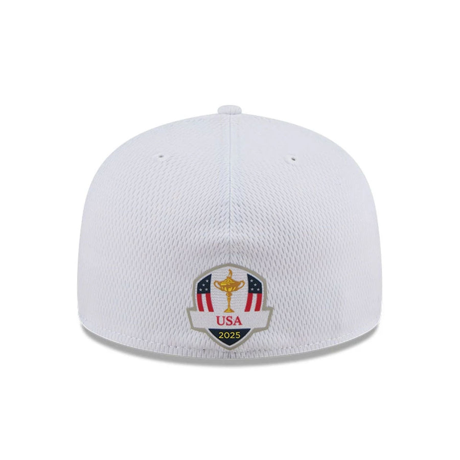 This is a PGA Ryder Cup 2025 Tuesday & Thursday White 59FIFTY A-Frame Fitted Cap 7