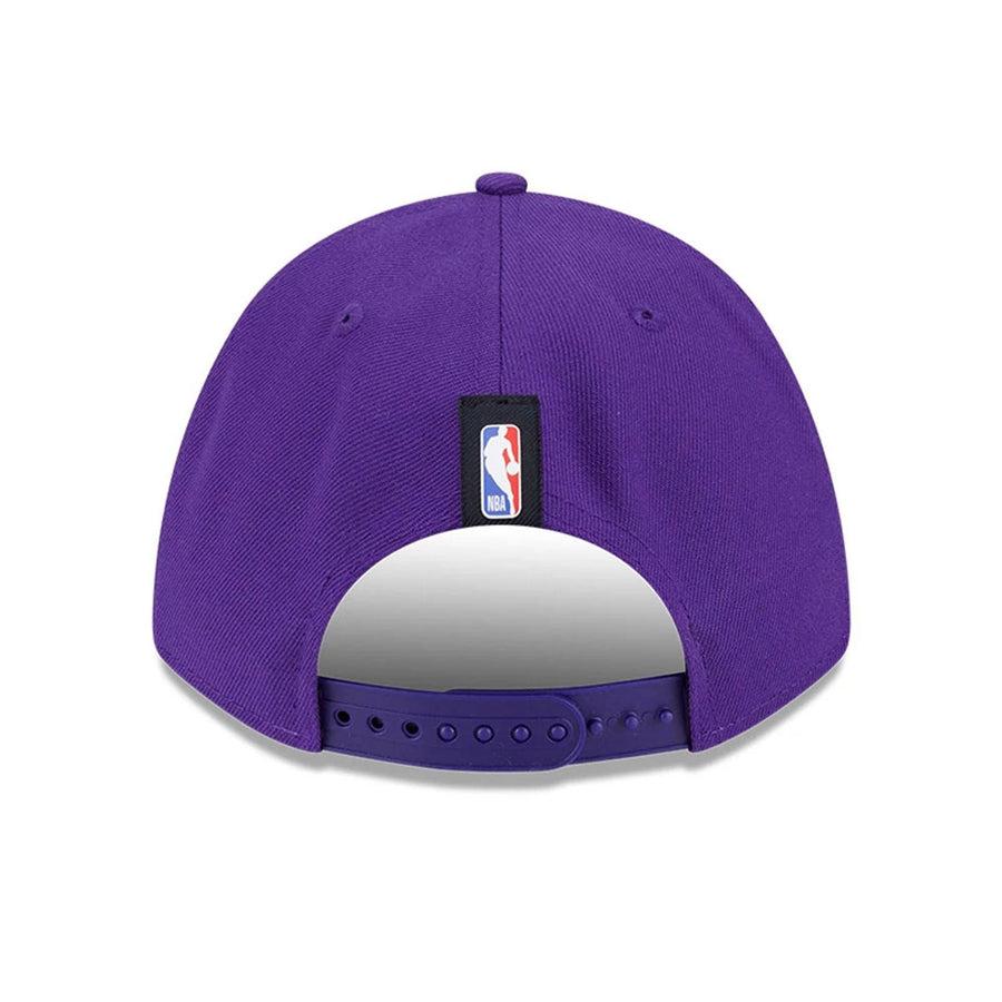 This is a LA Lakers NBA Draft 2025 Purple 9FORTY M-Crown A-Frame Adjustable Cap 7